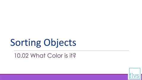 Thumbnail for entry Sorting objects based on color