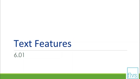 Thumbnail for Text Features