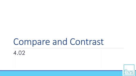 Thumbnail for Compare and Contrast