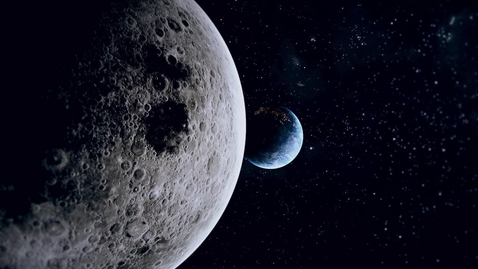 Thumbnail for The moon orbiting Earth