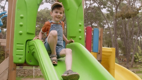 Thumbnail for Kid sliding