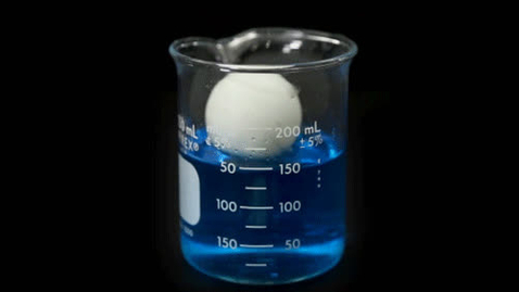 Thumbnail for Foam ball floating in water