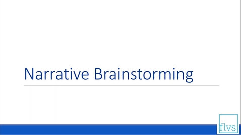Thumbnail for How to Brainstorm for Narrative Writing
