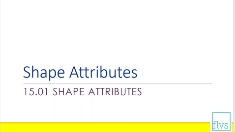 Thumbnail for Shape Attributes