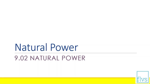 Thumbnail for entry Natural Power