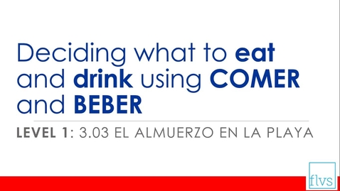 Thumbnail for Comer (to eat) vs. Beber (to eat)