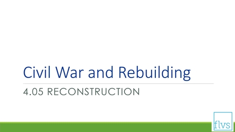 Thumbnail for Reconstruction