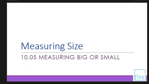Thumbnail for Measuring Size