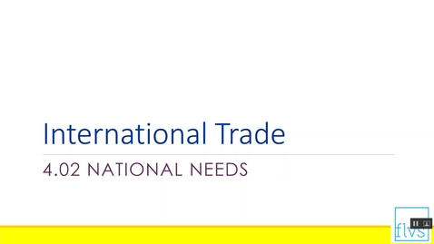 Thumbnail for International Trade