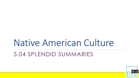 Thumbnail for Native American Culture