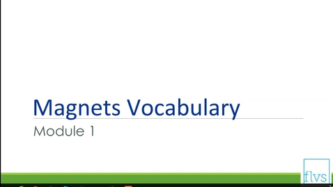 Thumbnail for entry Magnets Vocabulary