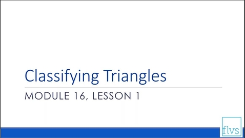 Thumbnail for entry Classifying Triangles