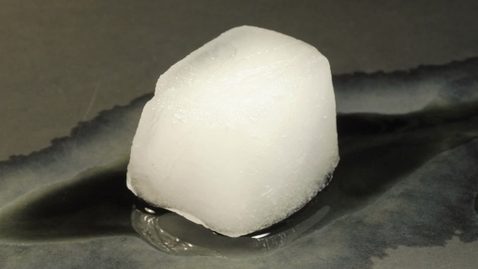 Thumbnail for Ice cube melting on a table