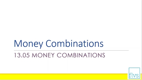 Thumbnail for entry Money combinations