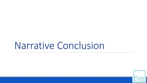 Thumbnail for Narrative Conclusion