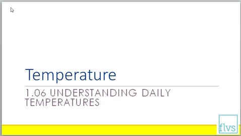 Thumbnail for Daily Temperatures