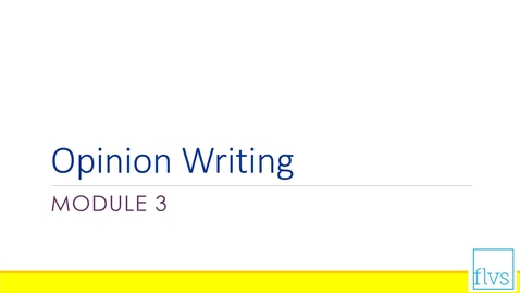 Thumbnail for Opinion Writing