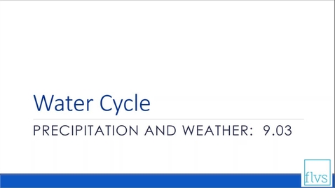 Thumbnail for Precipitation and Weather