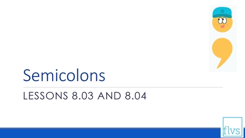Thumbnail for Semicolons
