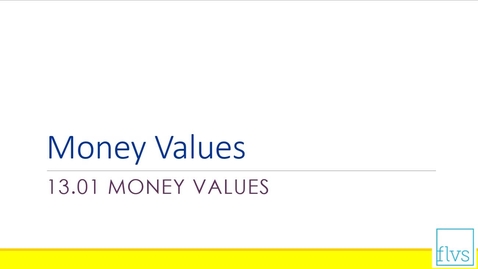 Thumbnail for Money Values