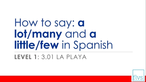 Thumbnail for Saying a lot or a little in Spanish