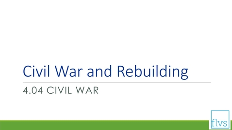 Thumbnail for entry Civil War