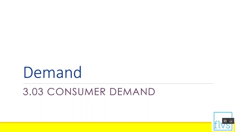 Thumbnail for Demand