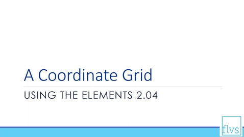 Thumbnail for entry Coordinate Grid