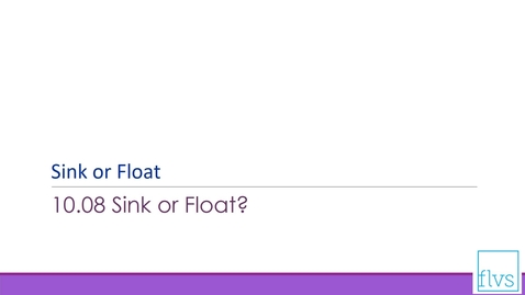 Thumbnail for Sink or Float