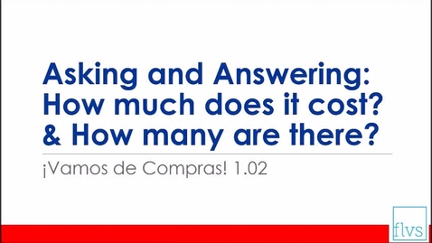 Thumbnail for Asking and Answering: How many are there? and How much does it cost?