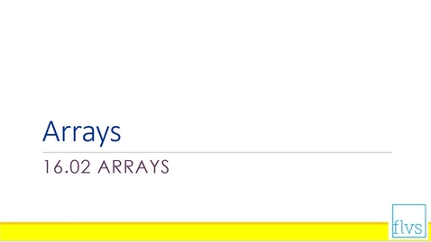 Thumbnail for Arrays