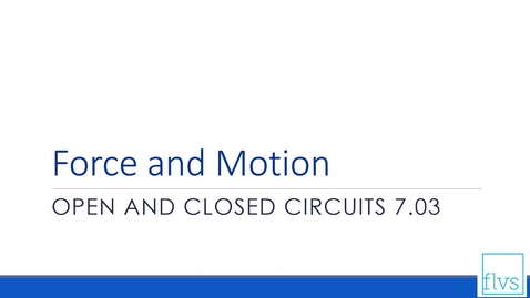 Thumbnail for Open and Closed Circuits