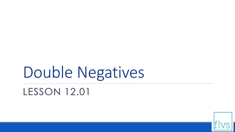 Thumbnail for Double Negatives