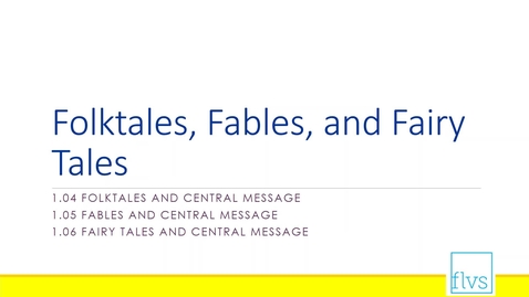 Thumbnail for Folktales, Fables, and Fairytales