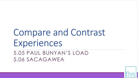 Thumbnail for Compare and Contrast Experiences
