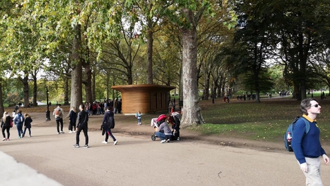 Thumbnail for People walking in a park