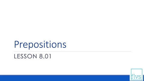 Thumbnail for Prepositions