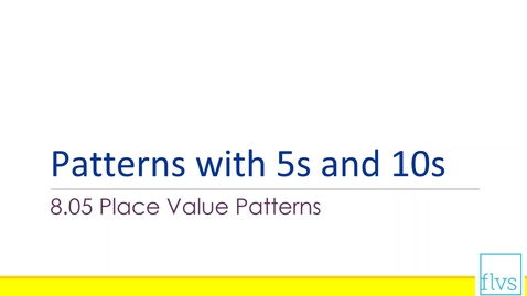 Thumbnail for Patterns with 5s and 10s