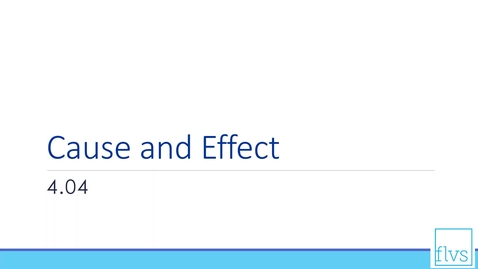 Thumbnail for Cause and Effect