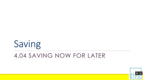 Thumbnail for Saving