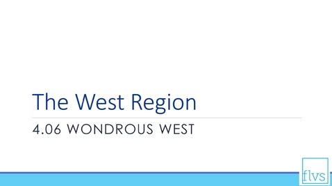 Thumbnail for entry Wondrous West