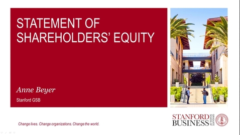 Thumbnail for Statement of Shareholders' Equity