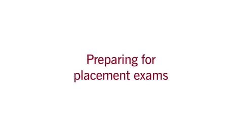 Thumbnail for Placement Exams