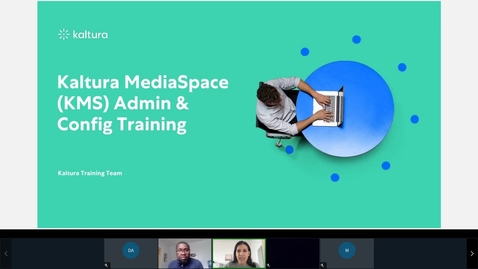 Thumbnail for entry Kaltura MediaSpace KMS Admin Configuration Training