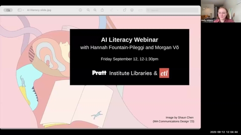 Thumbnail for AI Literacy Webinar: Pratt Libraries