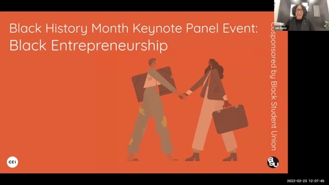 Thumbnail for entry Black History Month Keynote Panel: Black Entrepreneurship