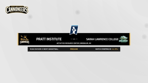 Thumbnail for entry Pratt Men's Basketball vs. Sarah Lawrence (12/2/2022)
