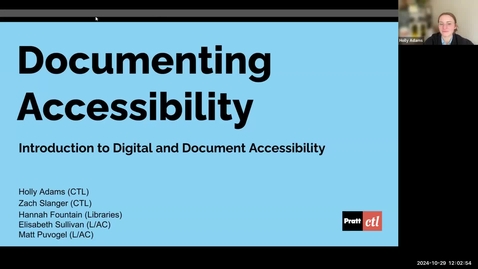 Thumbnail for Documenting Accessibility: Introduction to Digital and Document Accessibility