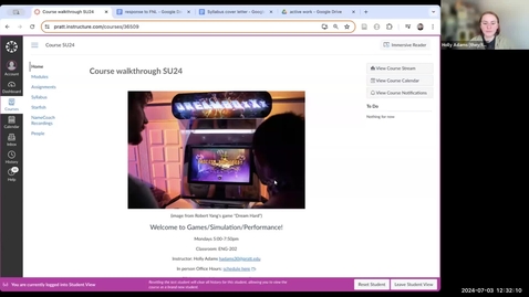 Thumbnail for Holly Adams: Canvas Course Walkthrough