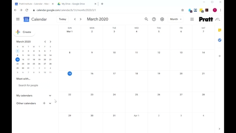 Thumbnail for Google  Calendar Setup for your Course